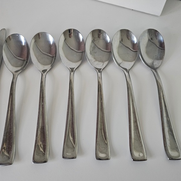 Stainless‎ China Silverware Set 10 Pieces Forks Knives Spoons Flatware - Picture 3 of 8